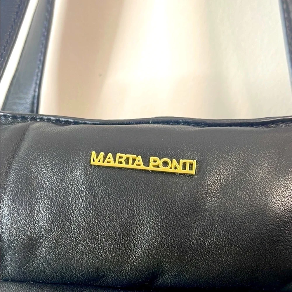 Black Quilted Tote with Modern Design - Picture 2 of 10